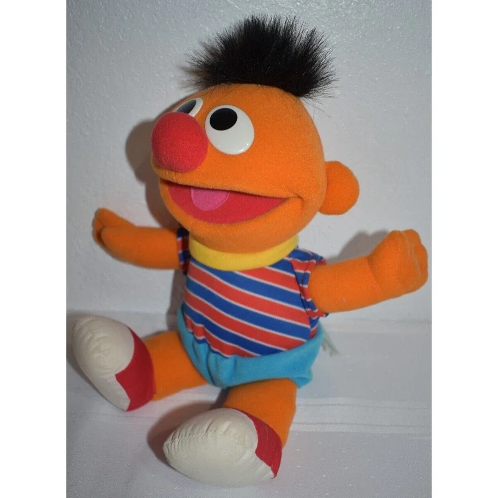 1996 TYCO Sesame Street Tickle‎ Me ERNIE Plush Laughs Shakes Talks Toy Vintage